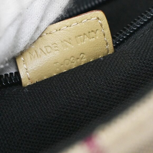 BURBERRY Logo Nova Check Hand Tote Bag Canvas Leather Beige Black 05KA814 - Picture 14 of 16